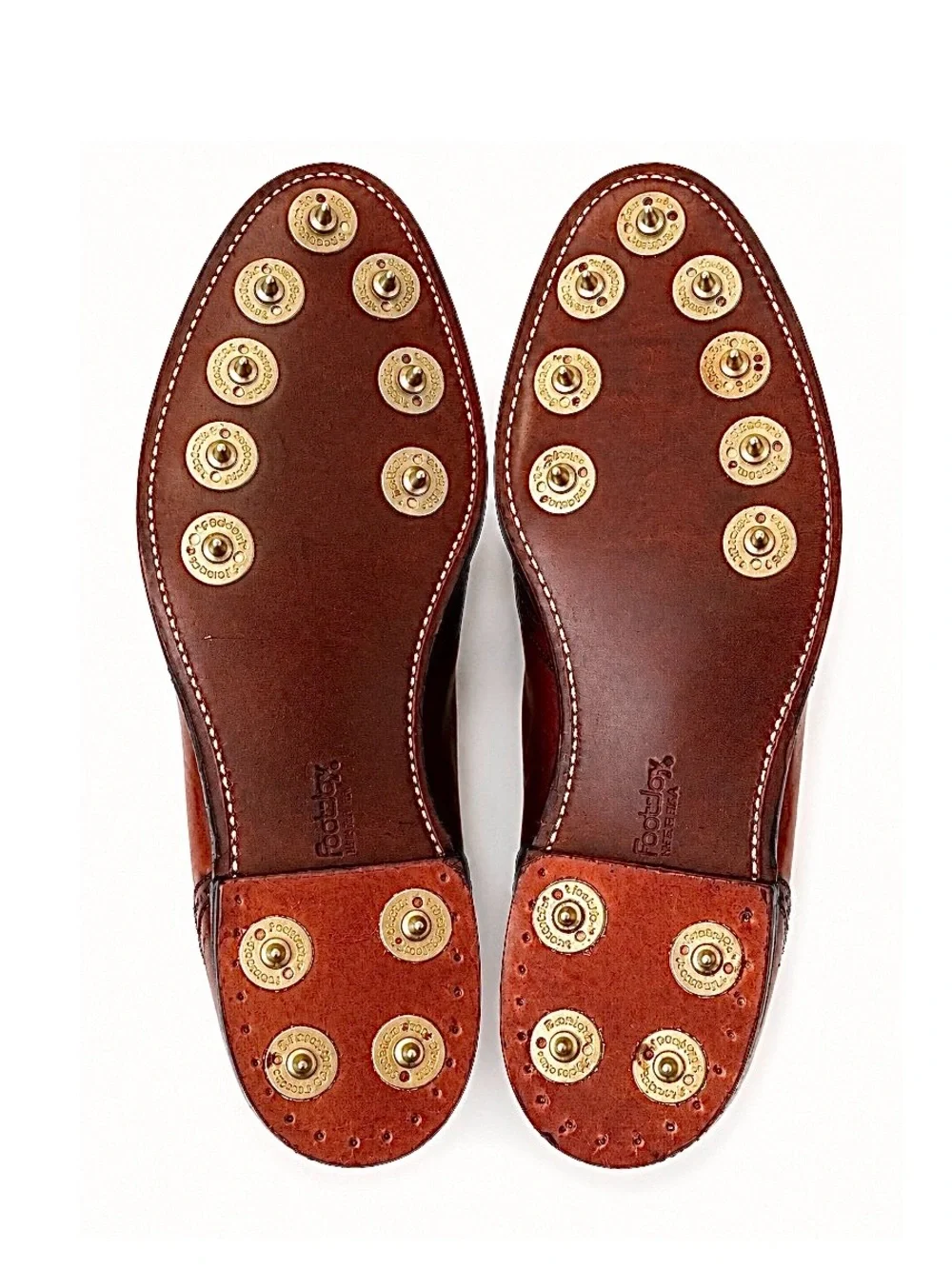 FootJoy Classics Golf Shoes | Calfskin Leather Cognac Wingtip | Men’s Size 10D